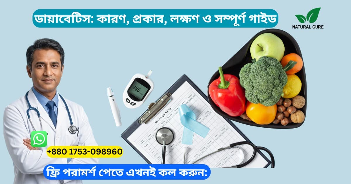 ডায়াবেটিস: কারণ, প্রকার, লক্ষণ ও সম্পূর্ণ গাইড
